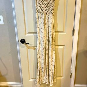 Boutique Handmade Flowy Lattice Back Maxi